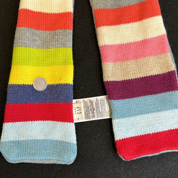 Baby GAP fleece lined striped scarf- like new! - Picture 3 of 6